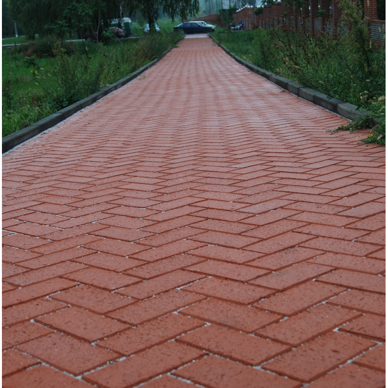 Тротуарная клинкерная брусчатка Керамейя БрукКерам Рубин, 200*100*45 мм